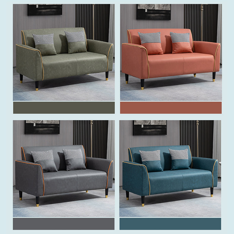 Stylish Multi-Color Techno Fabric Sofa: Modern Mint Green, Orange, Blue, Yellow, and Gray Options yr-124