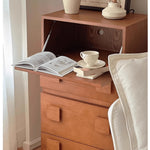 Sleek Black Particle Board Cabinet - Modern Design Storage Solution yw-167