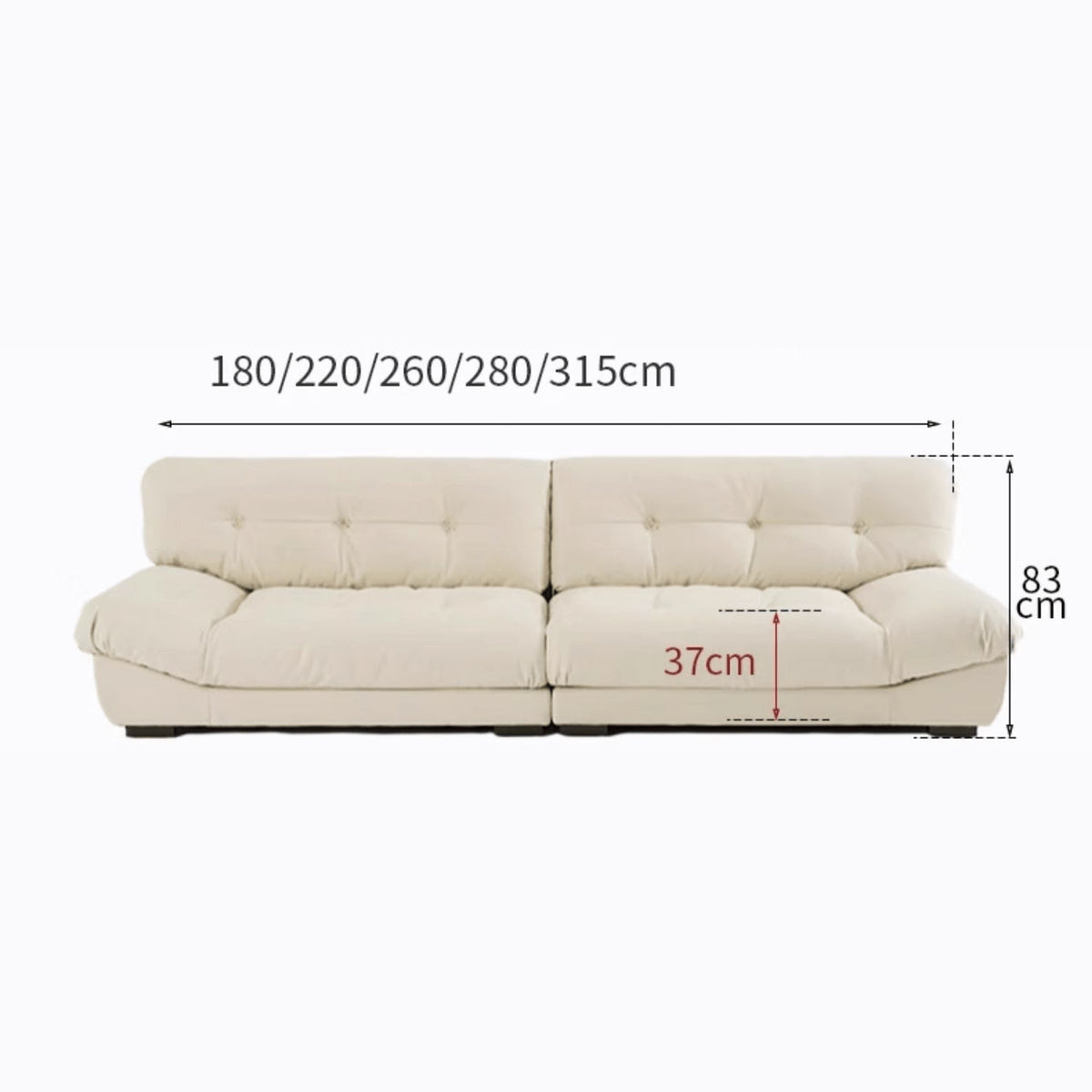 Modern White & Dark Gray Sofa with Scratch-Resistant Fabric - Durable Particle Board Frame yw-168