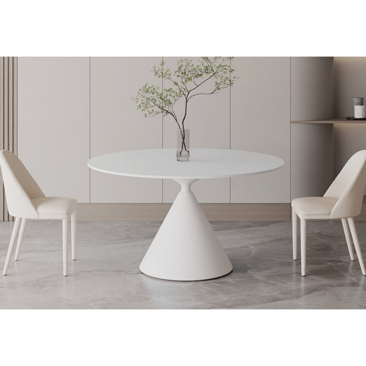 Elegant White & Black Sintered Stone Table for Modern Dining Spaces yw-170