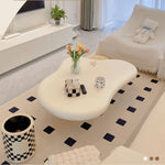 Modern Off White Black GFRP Tea Table - Stylish & Durable Design yw-178