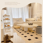 Modern Off White Black GFRP Tea Table - Stylish & Durable Design yw-178