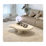 Modern Off White Black GFRP Tea Table - Stylish & Durable Design yw-178