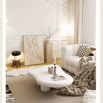 Modern Off White Black GFRP Tea Table - Stylish & Durable Design yw-178