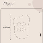 Modern Off White Black GFRP Tea Table - Stylish & Durable Design yw-178