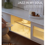 Stunning Oak Glass White Particle Board Mirror for Modern Interiors yw-189