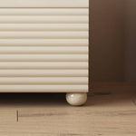 Stylish White Bedside Cupboard - Durable Density Board Wood Nightstand yw-207