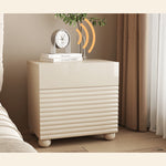 Stylish White Bedside Cupboard - Durable Density Board Wood Nightstand yw-207