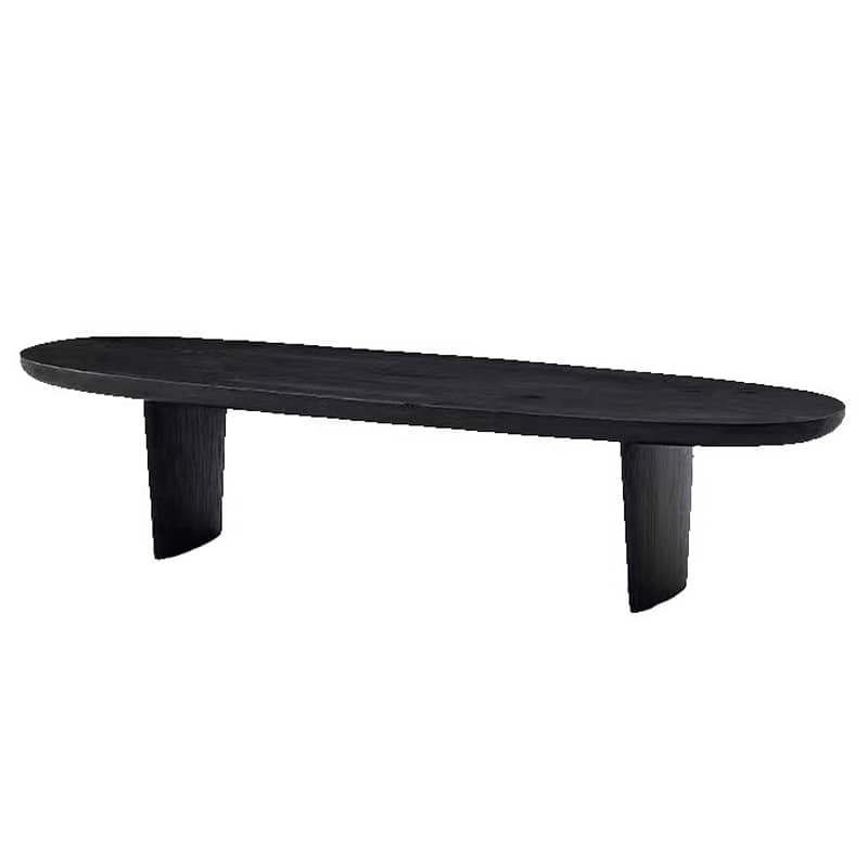 Sleek & Modern Black Wood Tea Table - Perfect for Your Contemporary Living Room Decor yw-210