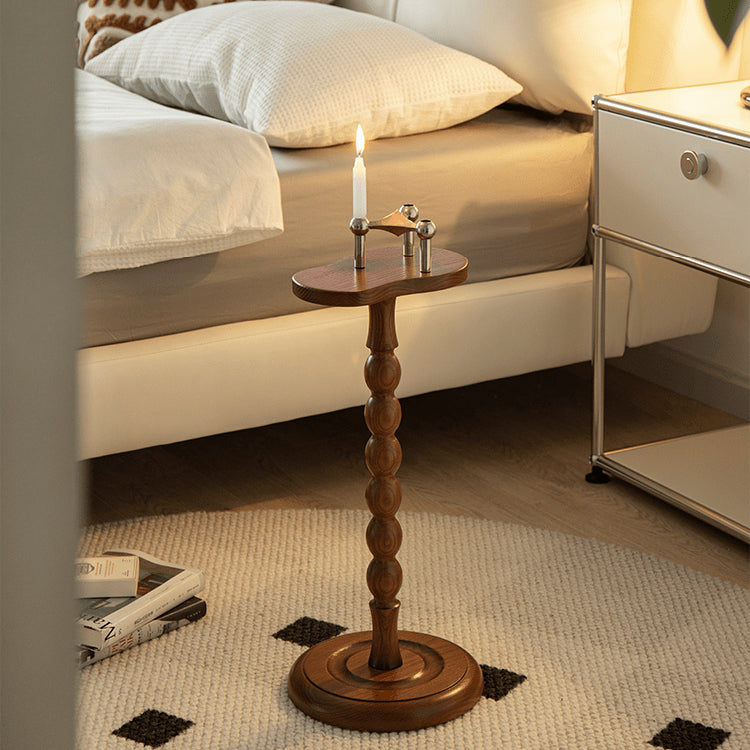 Affordable Modern Tea Table – Elegant Brown and Black Beech Wood Design yw-213