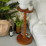 Affordable Modern Tea Table – Elegant Brown and Black Beech Wood Design yw-213