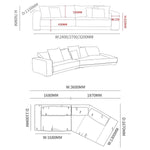 Stylish Light Blue & Black Techno Fabric Sofa with Pine Velvet Finish yw-220