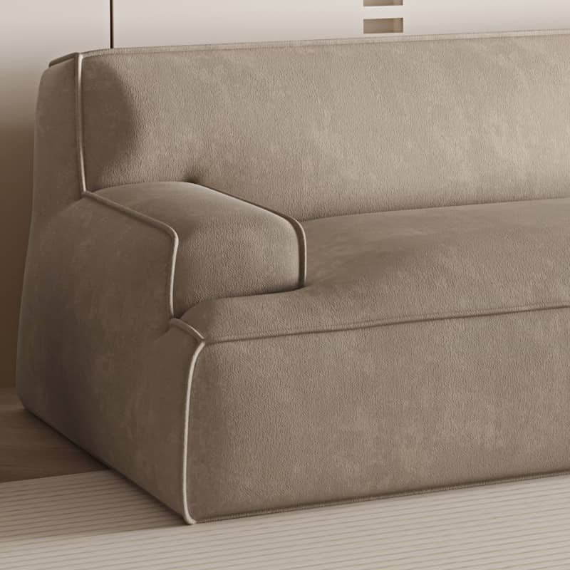 Stylish Light Gray Sofa with Durable Scratch-Resistant Fabric yw-223