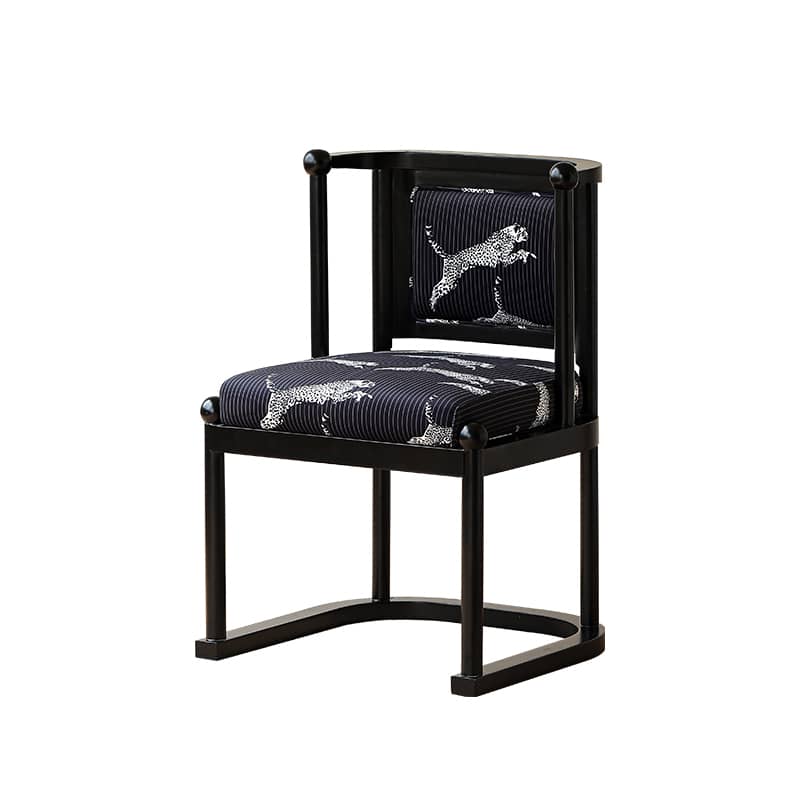 Stylish Black Flannel Chair with Ash Wood Frame: Perfect for Modern Interiors yw-224