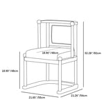 Stylish Black Flannel Chair with Ash Wood Frame: Perfect for Modern Interiors yw-224