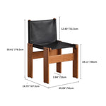 Luxurious Cowhide Leather Chair with Solid Rubberwood Frame - Black & Brown yw-227
