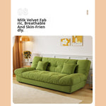 Cream Style Sofa Bed, Foldable 2-in-1 Sleeper for Small Spaces, Single/Double zf-0429-1