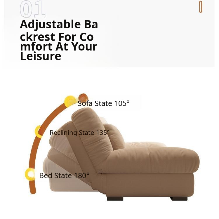 Cream Style Sofa Bed, Foldable 2-in-1 Sleeper for Small Spaces, Single/Double zf-0429-1