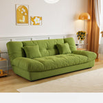 Cream Style Sofa Bed, Foldable 2-in-1 Sleeper for Small Spaces, Single/Double zf-0429-1