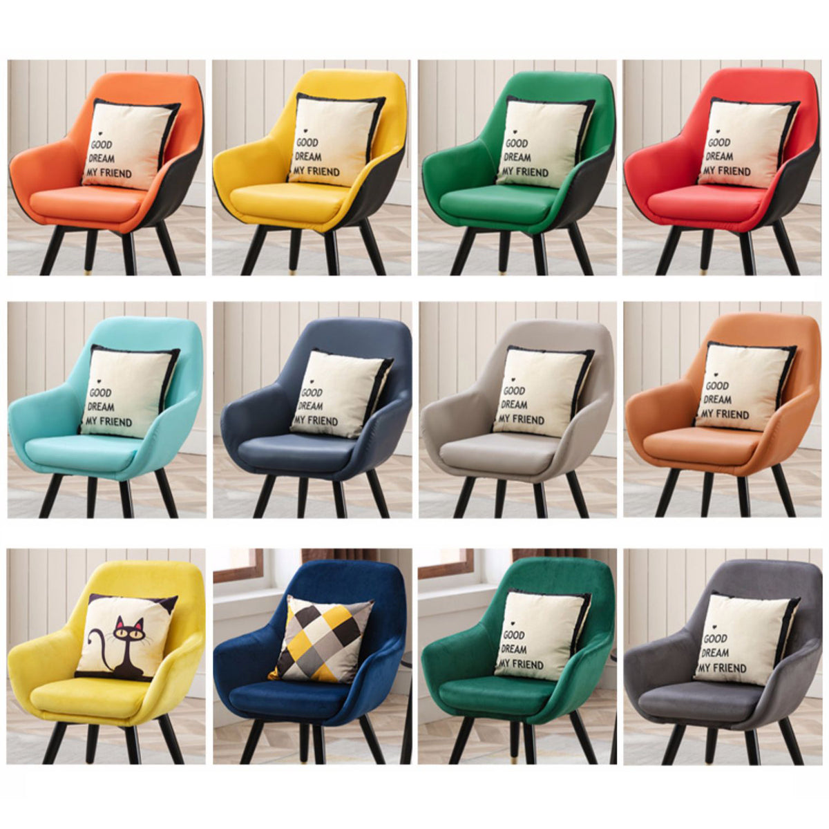 Stylish Multicolor PU Leather Office Chair - Ergonomic & Comfortable Seating zsjj-101