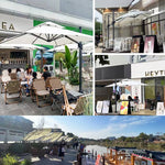 Stylish Aluminum Alloy Sunshade with Multicolor Woven Fabric - Durable and Modern Design zy-022