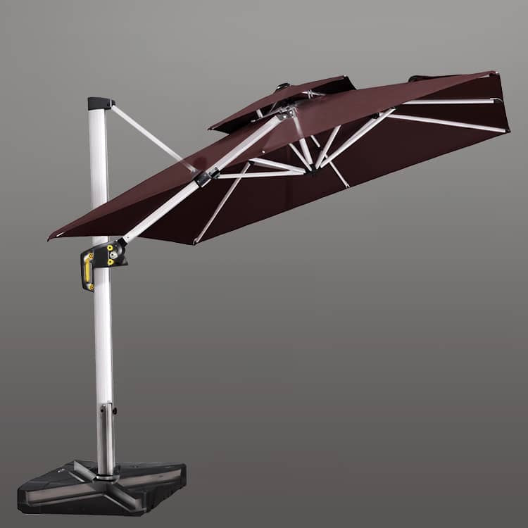 Premium Sunshade with Color-Woven Fabric and Durable Aluminum Alloy Frame zy-024-2