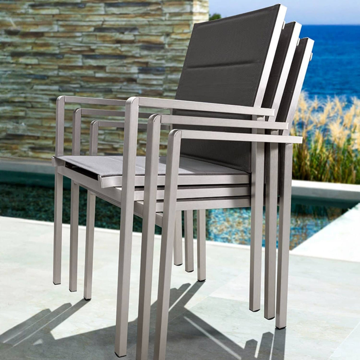 Shop Durable Gray WPC Aluminum Alloy Table – Perfect for Modern Outdoor Spaces zy-036