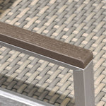 Shop Durable Gray WPC Aluminum Alloy Table – Perfect for Modern Outdoor Spaces zy-036
