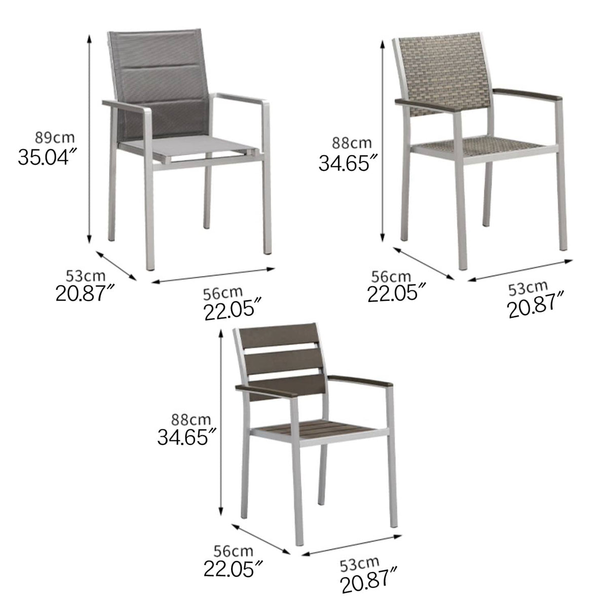 Shop Durable Gray WPC Aluminum Alloy Table – Perfect for Modern Outdoor Spaces zy-036