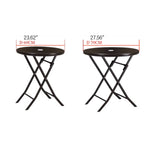 Stylish Modern Table with Black Glass Top and Durable Brown Steel Frame zy-268