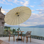 Premium Outdoor Sunshade - Khaki, Wine Red & White - Durable Aluminum Alloy Frame with Color-Woven Fabric zy-52