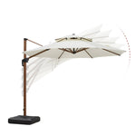 Stylish Aluminum Alloy Sunshade with Durable Woven Fabric for Ultimate UV Protection zy-55