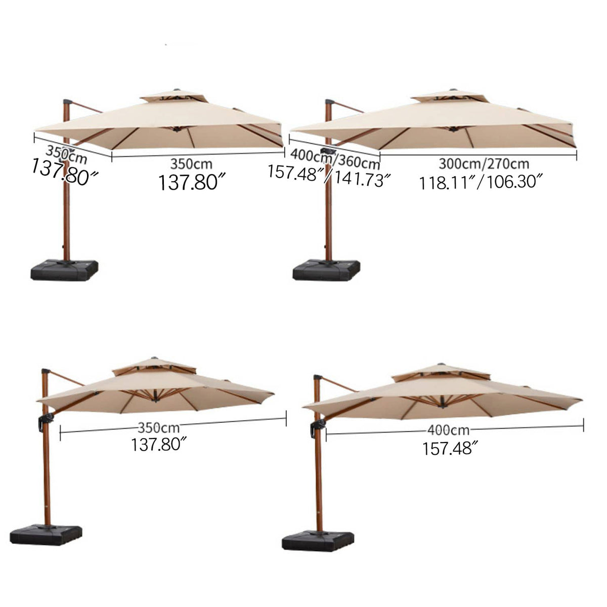 Stylish Aluminum Alloy Sunshade with Durable Woven Fabric for Ultimate UV Protection zy-55