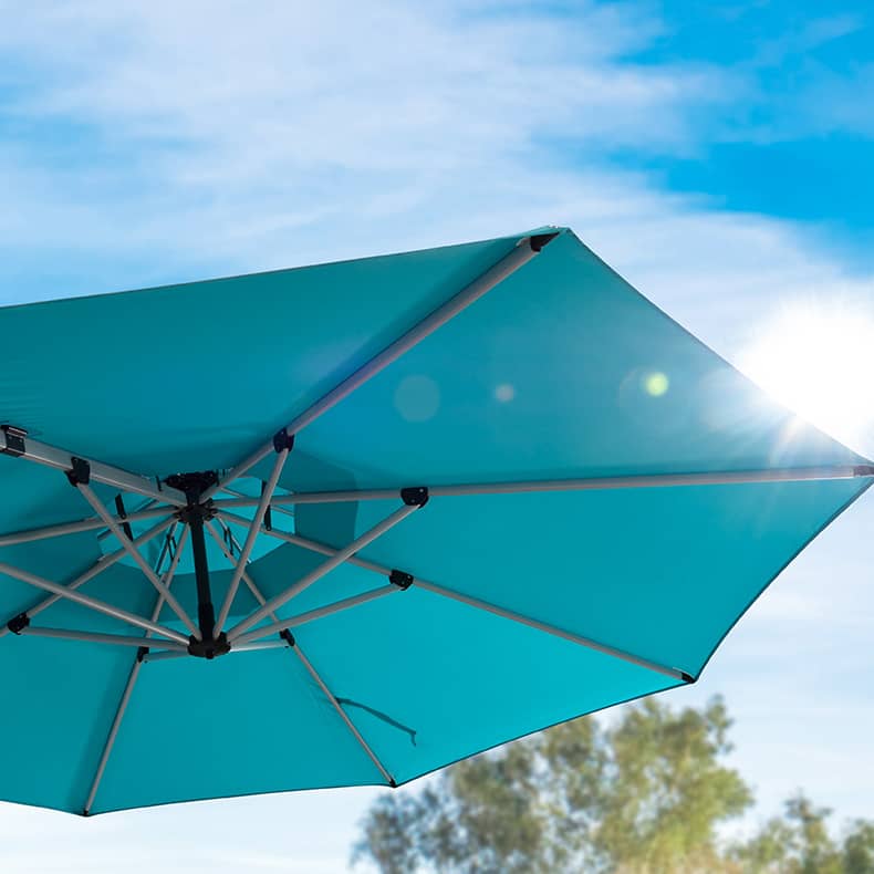 Elegant Aluminum Alloy Sunshade with Color-Woven Fabric for Ultimate Outdoor Enjoyment zy-56-2