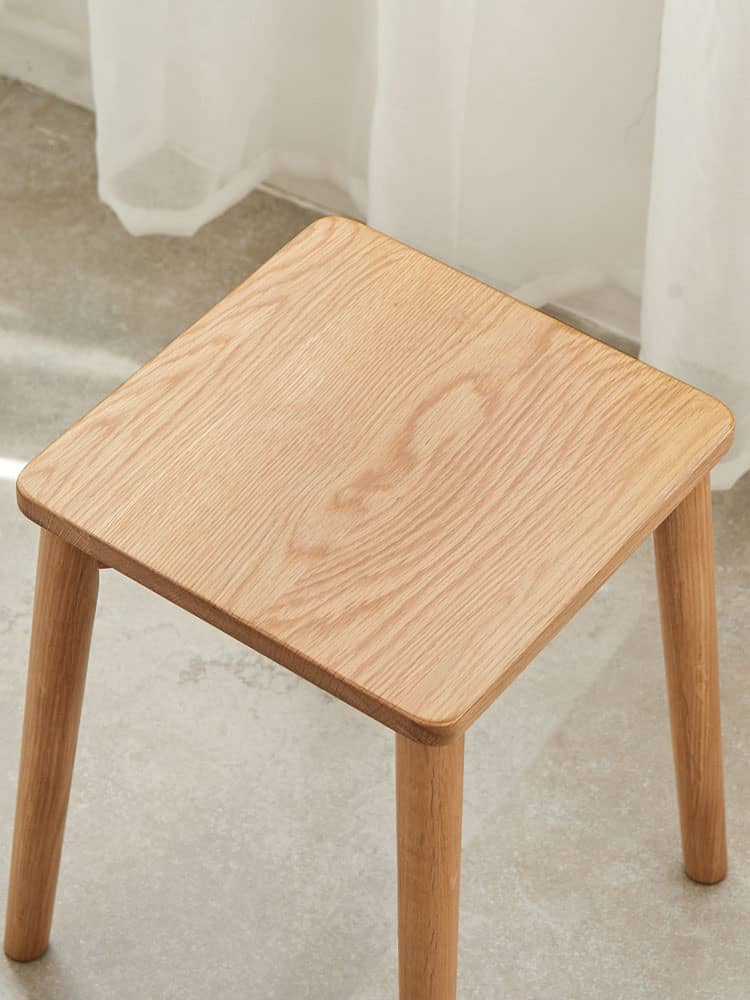 スツール ナチュラル ダークブラウン オーク材 ysys-b3137-stool